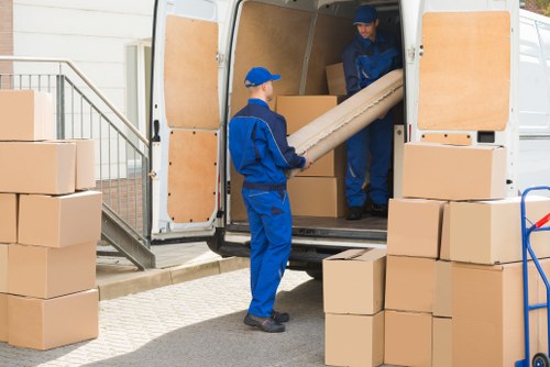 Same day removals team preparing an urgent move in Docklands
