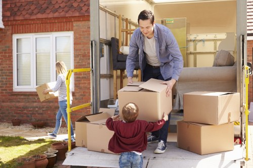 Removalists preparing a Docklands apartment move with building access considerations
