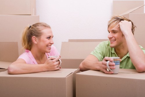 Commercial moving team planning a business relocation in Docklands