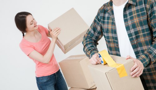 Unpacking and setting up an office move in Docklands