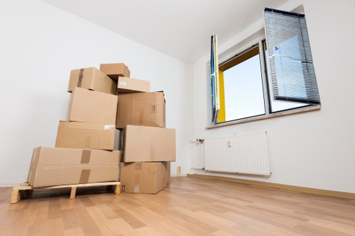 Docklands moving process with packing and furniture preparation