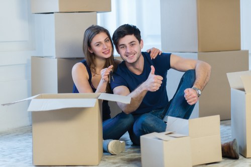 Commercial office removals in Docklands with careful equipment handling