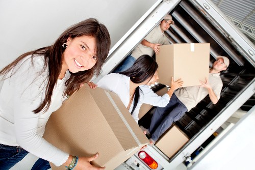 Packing and loading furniture for an inner-city Docklands move