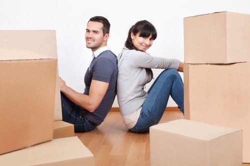 Apartment move with lift access in a Docklands residential building
